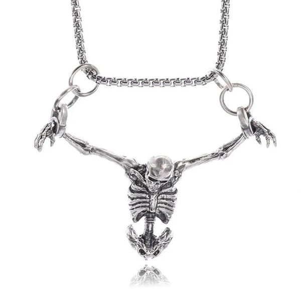 Punk Skeleton Skull Necklace