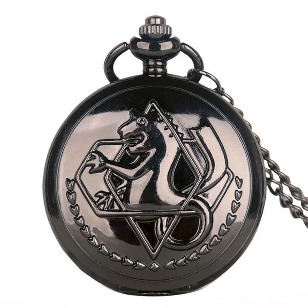 Retro Full Metal Alchemist Edward Elric Cosplay Quartz Pocket Watch