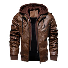 Autumn Winter Men's Warm PU Leather Jackets