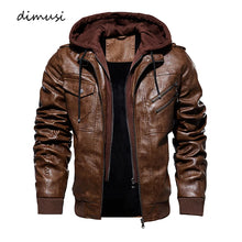 Autumn Winter Men's Warm PU Leather Jackets