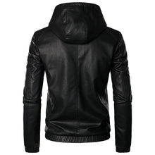 Fashion Motorcycle Leather Jackets Hooded Learher Jacket