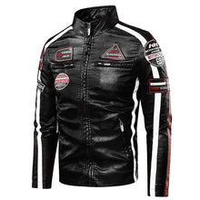 New Casual Motor Biker Painted Leather Jackets Coat