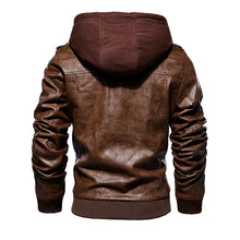 Autumn Winter Men's Warm PU Leather Jackets