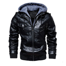 Autumn Winter Men's Warm PU Leather Jackets