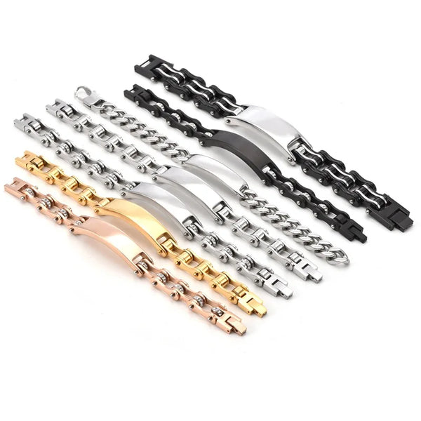 Mens Biker Chain Bracelet