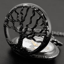 Tree of Life Pattern Sketch Ink Painting Dial Pocket Watch