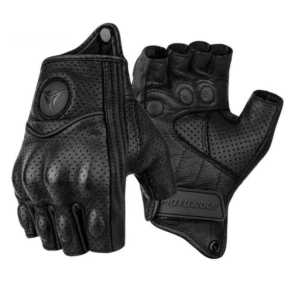 Motorcycle Fingerless Gloves