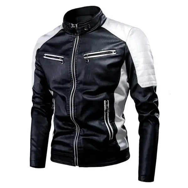 Fashionable Casual Men's Leather Jacket
