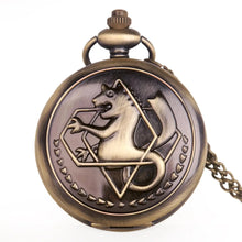 Retro Full Metal Alchemist Edward Elric Cosplay Quartz Pocket Watch