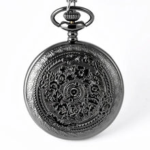 Vintage Boys Pocket Watch Round Roman Numeral Dial With Chain