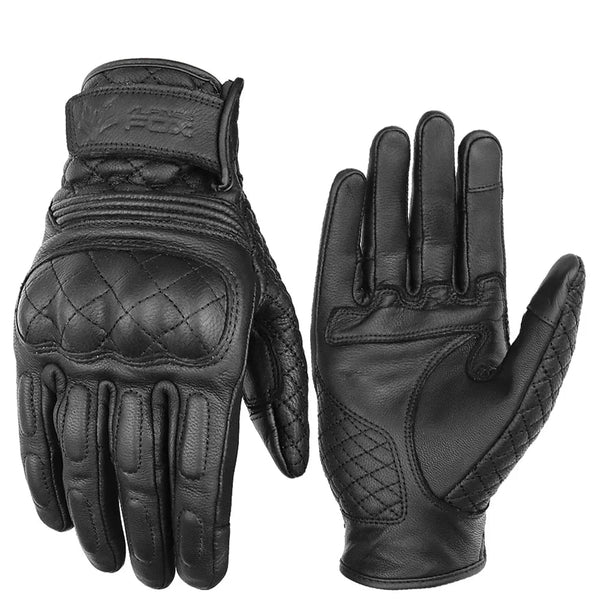 Vintage Leather Motorcycle Gloves