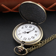 Bronze Mysterious Gemstone Doctor Strange Quartz Pocket Watch
