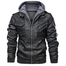 Autumn Winter Men's Warm PU Leather Jackets