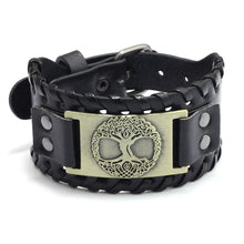 Punk Men Wide Bangle Accessory Wolf Head Charm Bracelet