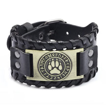 Punk Men Wide Bangle Accessory Wolf Head Charm Bracelet
