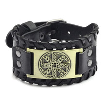 Punk Men Wide Bangle Accessory Wolf Head Charm Bracelet